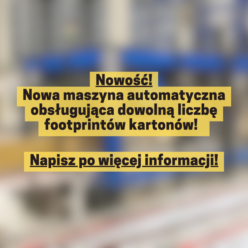 SizeMaster - maszyna obsługująca dowolną wielkość kartonu. Automat